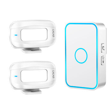 CACAZI Wireless Urgent Reminder Security Alarm Doorbell Infrared Remote Control Shop Welcome Home Tw
