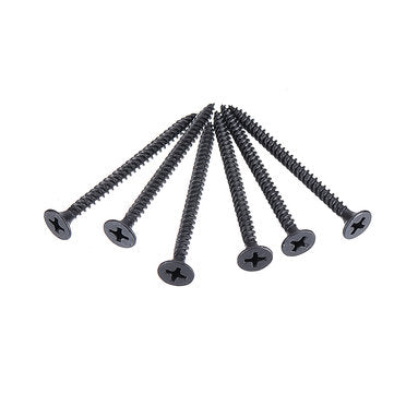 Suleve M3.5CP3 350Pcs M3.5 Cross Black Recessed Flat Head Self Tapping Ash Phosphorus Drywall Metric