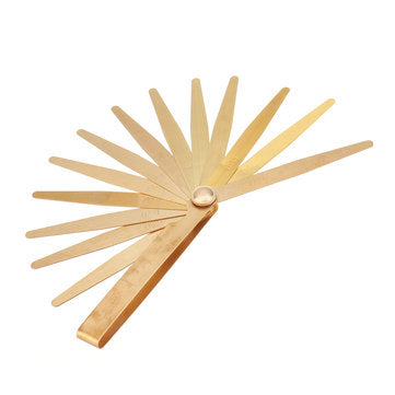 Drillpro 13 Copper Blade Feeler Metric Gauge 0.05 to 1.0mm Spark Plug Measure Gap Tool
