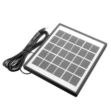 6V 4W DIY Outdoor Solar Panel With Power Bank + 3*3.7V 1W LED Lamp For USB Charging