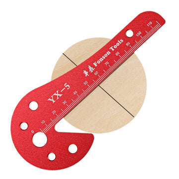 YX5 Woodworking Center Finder Scriber 45 Degree Angle Line Caliber Aluminum Alloy Aids Center Line M