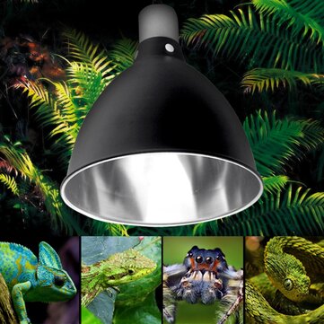 E27 Ceramic Heat UV UVB Lamp Light Holder Reptile Tortoise Lampshade with Switch (LENGTH: 14*10.8CM)
