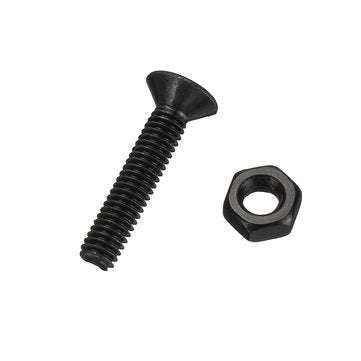 Suleve MXCH7 460Pcs M3 M4 M5 Flat Head Hex Socket Screw Carbon Steel 10.9 Grade Bolt Nut Assortme