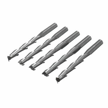 20Pcs 3.175mm Carbide CNC 2 Flute Spiral Bits End Mill Router 22mm CEL Milling Cutter