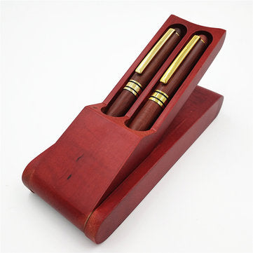 Wood Ballpoint Pen Fountain Pen Wood Office Desk Decoration Kits Wood Craft Gift Box Sets Pen Office