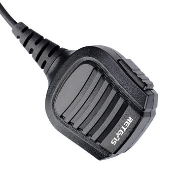 Retevis C9075A HM004 Motorcycle Double Needle Microphone for Two Way Radio Station IP55 Waterproof