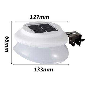 Solar Powered 9 LED Fence Light Outdoor Garden Wall Lobby Pathway Lamp Waterproof