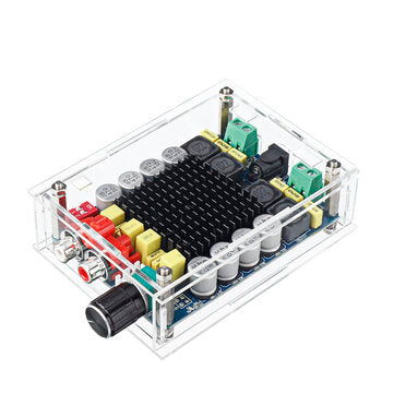 TDA7498 Stereo 2X100W Dual Channel  High Power Digital Computer Power Amplifier with Acrylic Shell