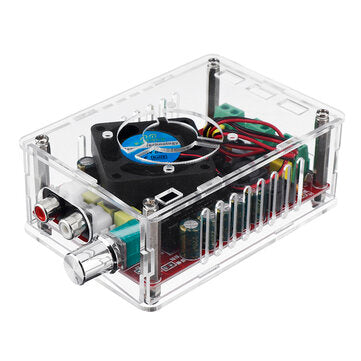 XH-A101 High Power Digital Power Amplifier Board TDA7498 with Shell and Fan 2*100W Power Supply DC9-