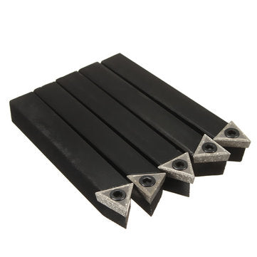 5pcs 1/2 Inch Shank Indexable Lathe Set Turning Tool Holder For TCMT16T3 Carbide Insert