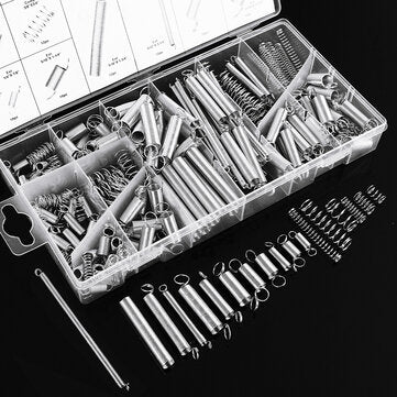 Suleve 200Pcs Steel Springs Electrical Drum Extension Tension Spring Exerciser Pressure Suit