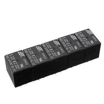 5Pcs SRE-05V 12V 24VDC-SL-2C Relay Module 3A 8PIN (VOLTAGE: 5V)