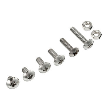 Suleve M4SP1 M4 Stainless Steel Phillips Round Head Screws Bolts Nuts Assortment Kit 250Pcs
