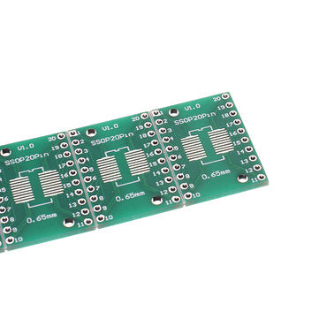10PCS SOP20 SSOP20 TSSOP20 to DIP20 Pinboard SMD To DIP Adapter 0.65mm/1.27mm to 2.54mm DIP Pin Pitc