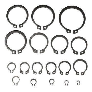 Suleve MXMR1 300Pcs 3-32mm Assorted External Circlip Snap Ring C-Clip Repairs Parts Case Box