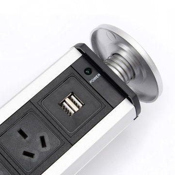 Pop Pull Up Power Pod Socket Kitchen Worktop Desk Socket Extension Lead AU Plug