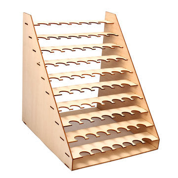 75 Pots Wooden Paint Bottles Storage Rack Holder Modular Master Color Organizer