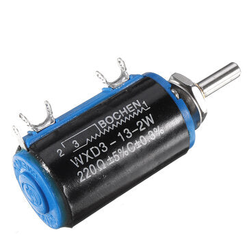 WXD3-13-2W Precision Potentiometer 220 220 Ohm Wirewound Multi-Turn Potentiometer