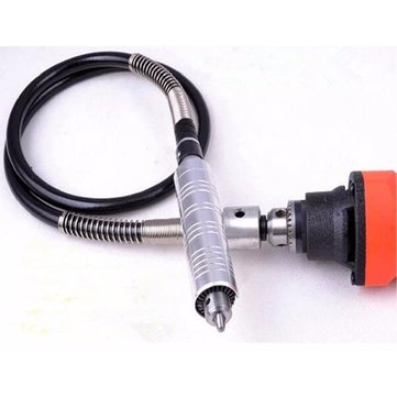 6mm Electric Grinder Extension Flexible Shaft with 0.3-4mm Key Chuck for Rotary Grinder Tool