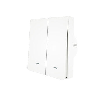 MoesHouse 2 Gang WiFi Smart Push Button Switch + 2pcs 1 Gang RF433 Wall Panel Transmitter Smart Life
