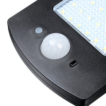66 LED Solar Wall Light 1000Lm Outdoor Adjustable Motion Sensor Street Lamp with Remote Controller