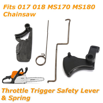Throttle Trigger Safety Lever with Spring fit Stihl 017 018 MS170 MS180 Chain Saws