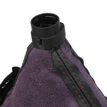 Gear Shift Knob Gaiter Boot Cover PU Leather For Audi A3 A4 A5 A6 Q7 8KD71313B Left-Hand Drive