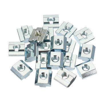 Machifit 20pcs M8 Zinc Plate Coated T Sliding Nut for 4040 Series Alumunium Profiles