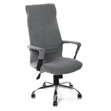 XL Size Swivel Computer Chair Cover Stretch With 2 Armrest Covers Armchair Slipcove... (COLOR: GREY)