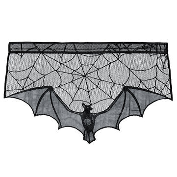 Halloween Bat Lace Props Table Lamp Window Curtain Fireplace Cloth Home Decorations