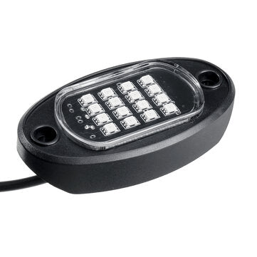 4PCS 12V RGB LED Mini Rock Light Under Body Lamp Turn Signal Break Voice RF Remote Control For Car M