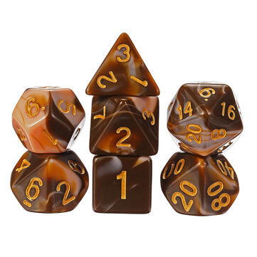 42PCS Metal Polyhedral Dices Set For Dungeons & Dragons Dice Desktop RPG Game