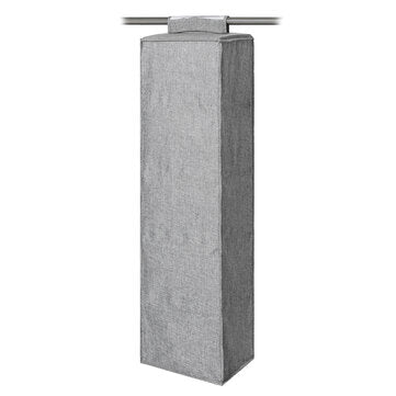5 Tiers Cotton Linen Storage Hanging Bag Washable Wardrobe Closet Hanging Shoes Shelf Organizer for