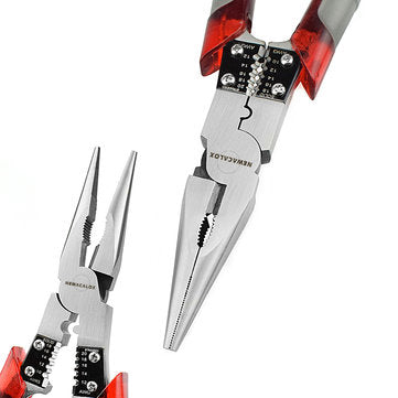 8inch Professional Tool Multifunction Wire Plier Stripper Crimper Cutter Needle Nose Nipper Jewelry
