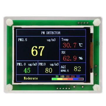 PM1.0 PM2.5 PM10 Detector Module Air Quality Dust Sensor Tester Detector Support Export Data Monitor