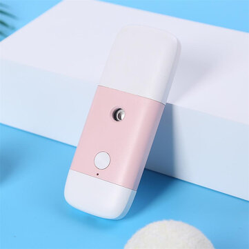 Nano Mister Facial Vaporizer Rechargeable Portable Practical Nebulizer Spray Facia... (COLOR.: PINK)