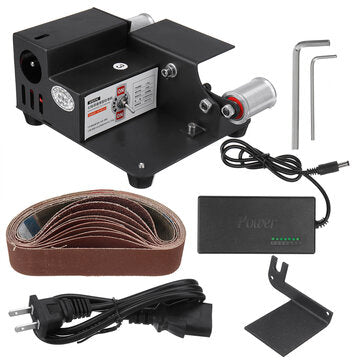 7 Speeds Multifunctional Mini Belt Sander Cutter Electric DIY Polishing Grinding Machine Tool