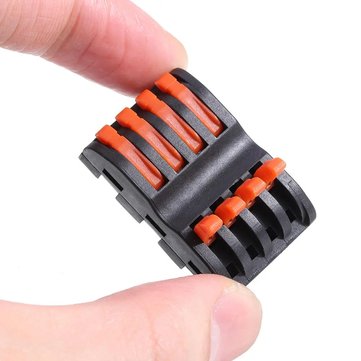 5Pcs SPL-4 CH4 Quick Terminals Wire Connector Push-on connector Rail Terminal Block