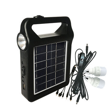 4000MAH Solar System Light Solar Power System Household LED Solar Light with 2DC Output