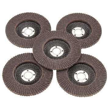 5pcs 100mm 4 Inch 80 Grit Flap Sanding Disc Angle Grinder Wheel