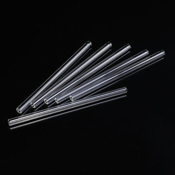 10Pcs Length 150mm OD 10mm 1mm Thick Wall Borosilicate Glass Blowing Tube Lab Tubes