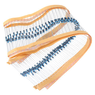 600pcs 1/4W 10K Ohm Resistor +/- 1% 1/4w 10KR Ohm Metal Film Resistors 0.25W Watt Color Ring Resista
