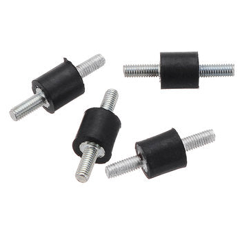 Machifit 4pcs M3 8x8mm Rubber Mounts Double Ends Screw Anti Vibration Mount Rubber Shock Absorber