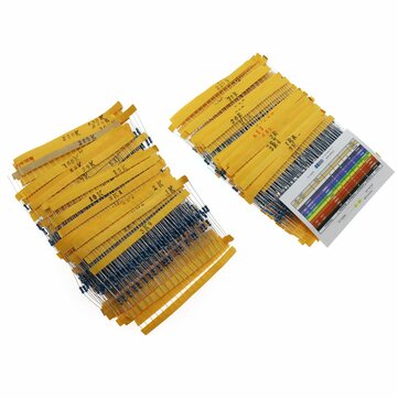 AOQDQDQD 3120pcs 156 Values 1 ohm to 10M ohm 1/4W 1% Metal Film Resistors Assortment Kit Electroni