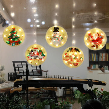 USB Hanging 3D Christmas LED String Light Novelty Decorative Light with Remote Control for Festival