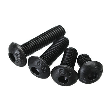 Suleve MXCH3 440Pcs M3/M4/M5 Carbon Steel Screw Hex Socket Button Head Bolt Nut Assortment Kit