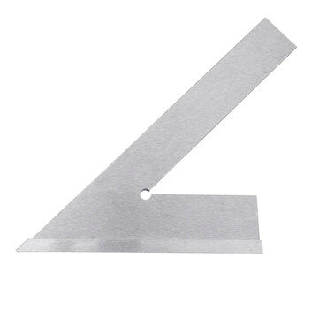 Stainless Steel 45 Degree Miter Angle Corner Ruler Wide Base Gauge Woodworking Measuring Tools