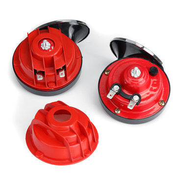 1 Pair DC 12V Super Loud 300dB Universal Air Snail Horn Waterproof For Motorcycle Car Truck