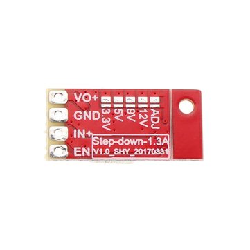 5Pcs Mini DC-DC1.3A Voltage Converter Step Down Module 12V 24V to 5V 3.3V 9V with Integrated Inducto