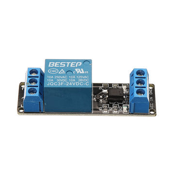 1 Channel 24V Relay Module Optocoupler Isolation With Indicator Input Active Low Level BESTEP for Ar